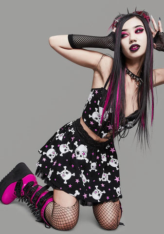 Start A Riot Lace Mini Skirt