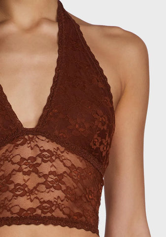 Tales Of Fantasy Halter Top - Brown