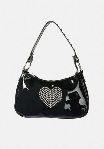 Midnight Bling Breakup Rhinestone Purse