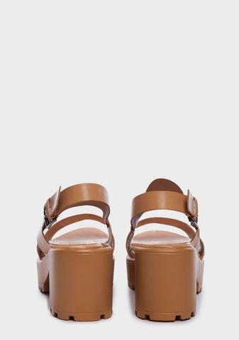 Taupe Tourism Market Platform Sandals