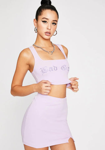 Bad Grl Skirt Set