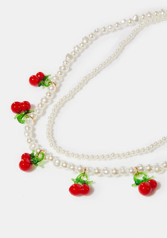 Cherry Sized Soul Pearl Necklace