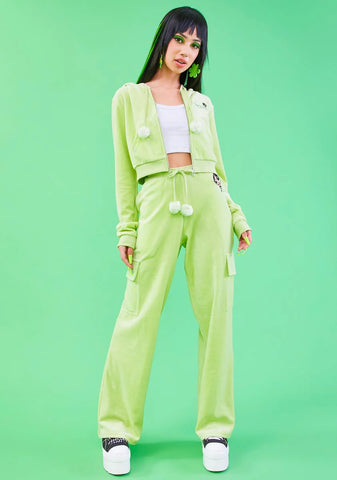 Ur Twisted Sister Velour Cargo Pants