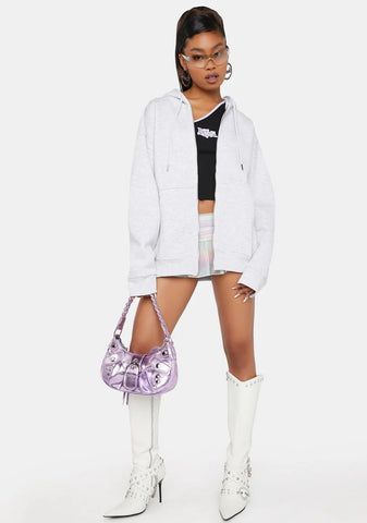 x Bratz Printed Oversized Zip Through Hoodie