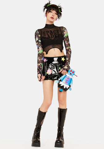 Cosmic Teen Queen Mesh Top