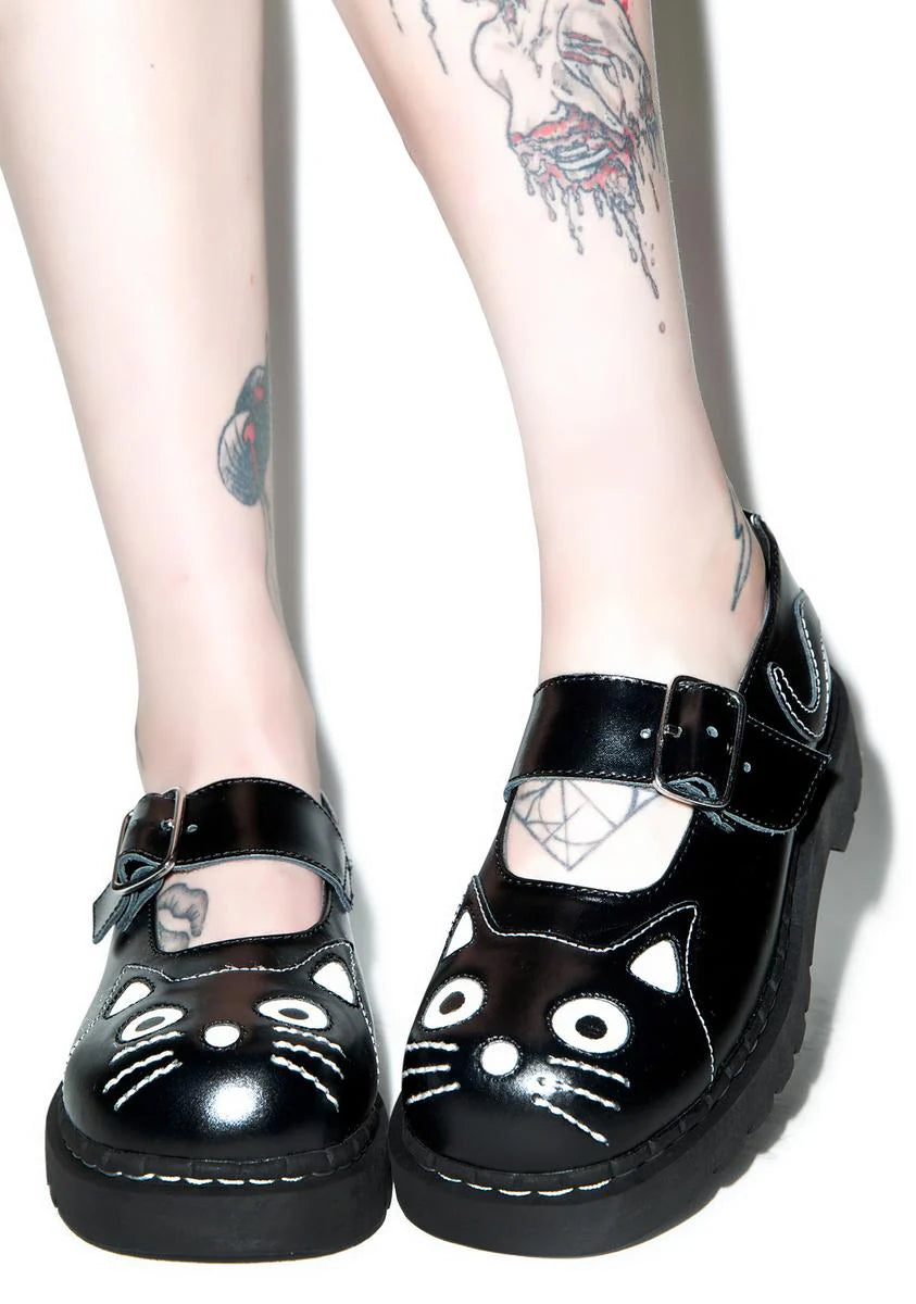 Anarchic Kitty Mary Janes