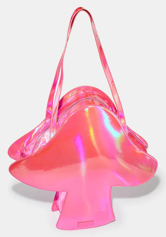 Lost In Wonderland Holographic Tote Bag