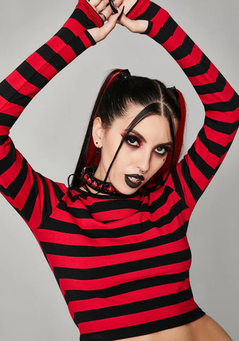 World Of Misery Striped Top