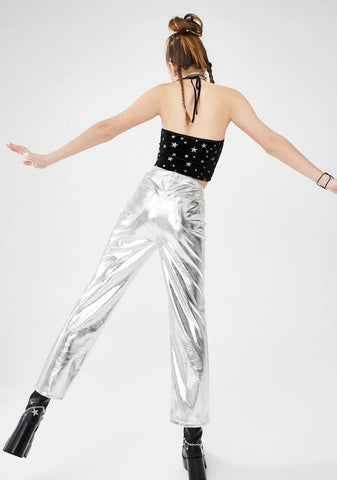 Claim To Fame Metallic Pants