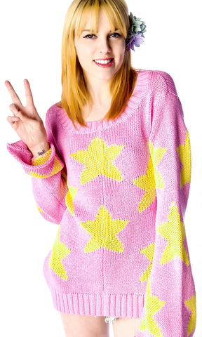 Starry Eyed Favorite Sweater - Pink