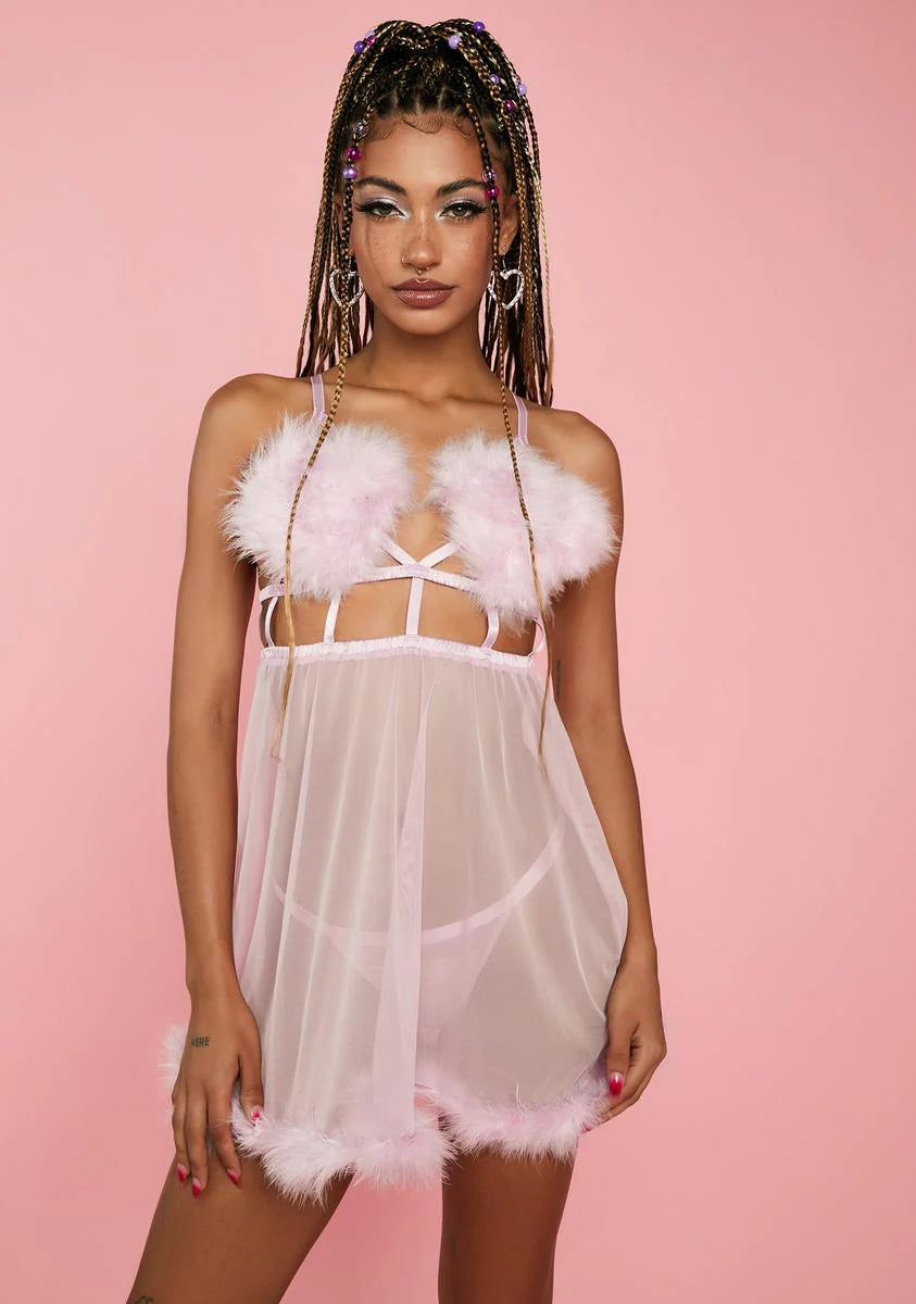 Lavender Lavish Me Tonight Lingerie Set