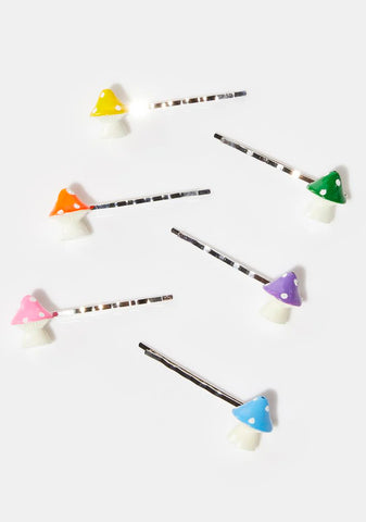 Mushroom Make Believe Bobby Pin Pack