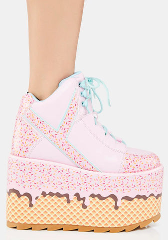 Qozmo Ice Cream Platform Sneakers