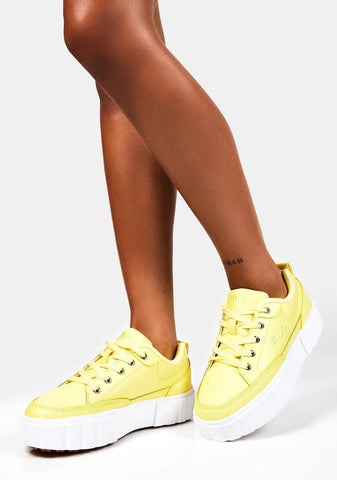 Yellow Sandblast Low Sneakers