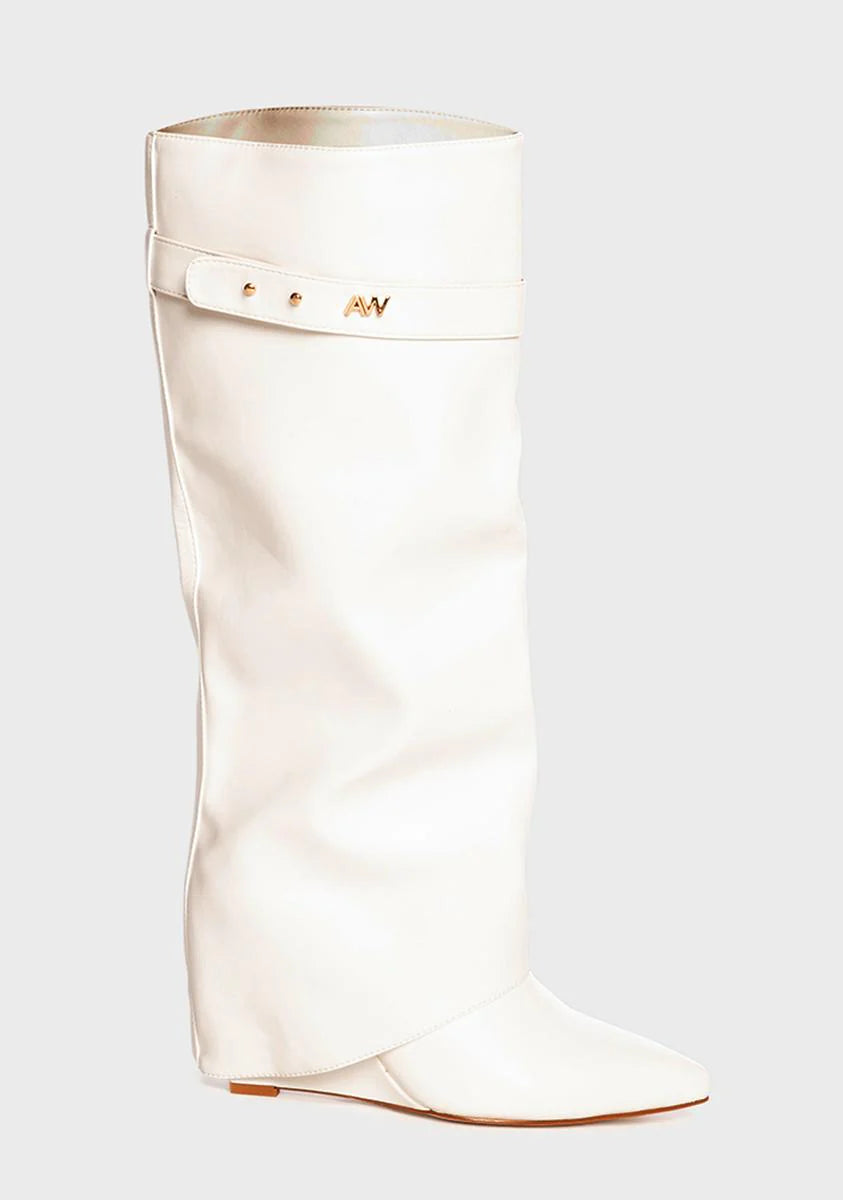 Angel Stuck On You Wedge Boots