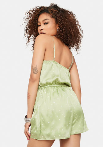 Stars For Wishing Satin Romper