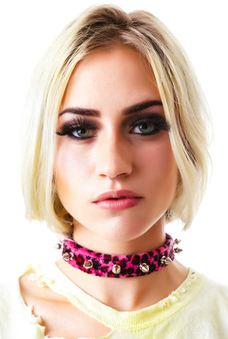 Animal Party Spiked Choker