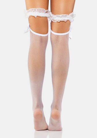 You Look Divine Fishnet Thigh Highs