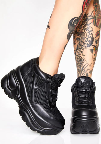 Midnight Matrixx Platform Sneakers