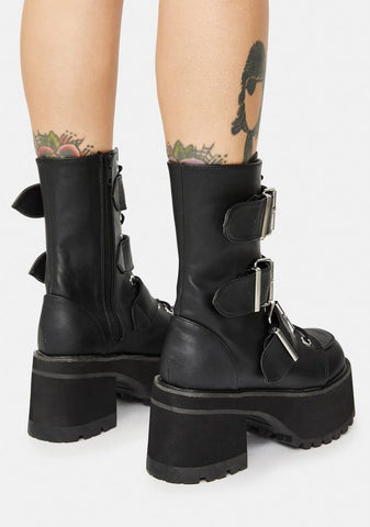 Ranger Platform Ankle Boots