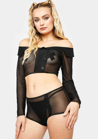 What's To Come Mesh Lingerie Set