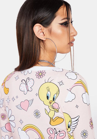 Oh So Tweet Cropped Cardigan