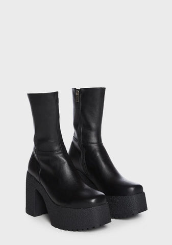 You Wish Chunky Platform Ankle Boots
