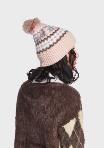 Too Cold To Care Knit Beanie