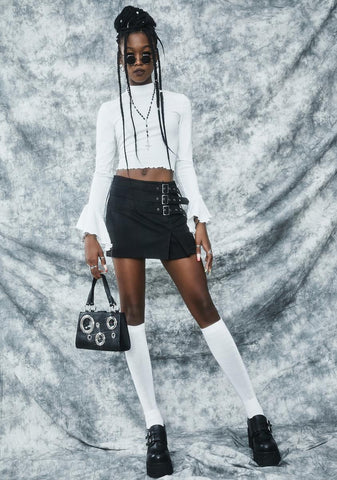 Her Bad Self Long Sleeve Crop Top