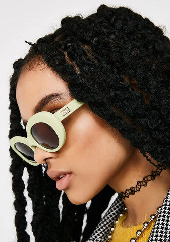 The Love Tempo Matte Avocado Sunglasses