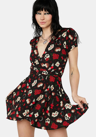 Rockabilly Baby Wrap Dress