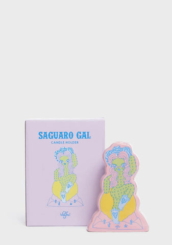 Saguaro Gal Candle Holder