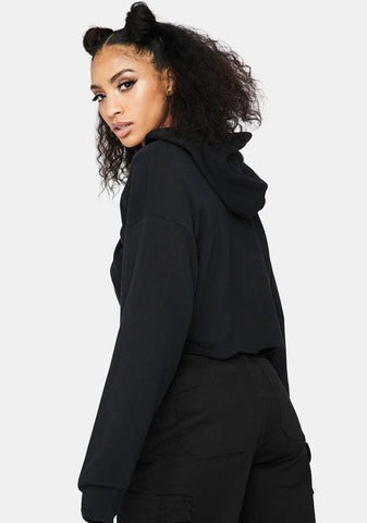 On My Level Cropped Hoodie