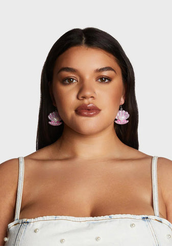 Shellfish Over You Drop Earrings