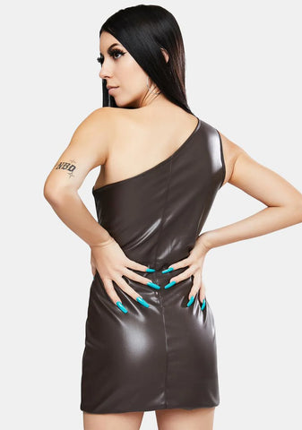 Monic One Shoulder Mini Dress