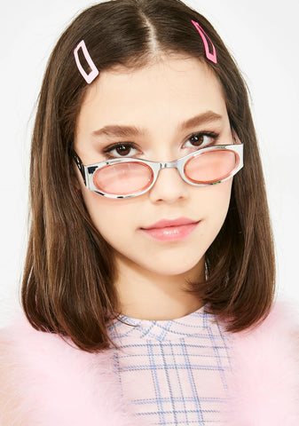 Millennial Metal Clear Sunglasses