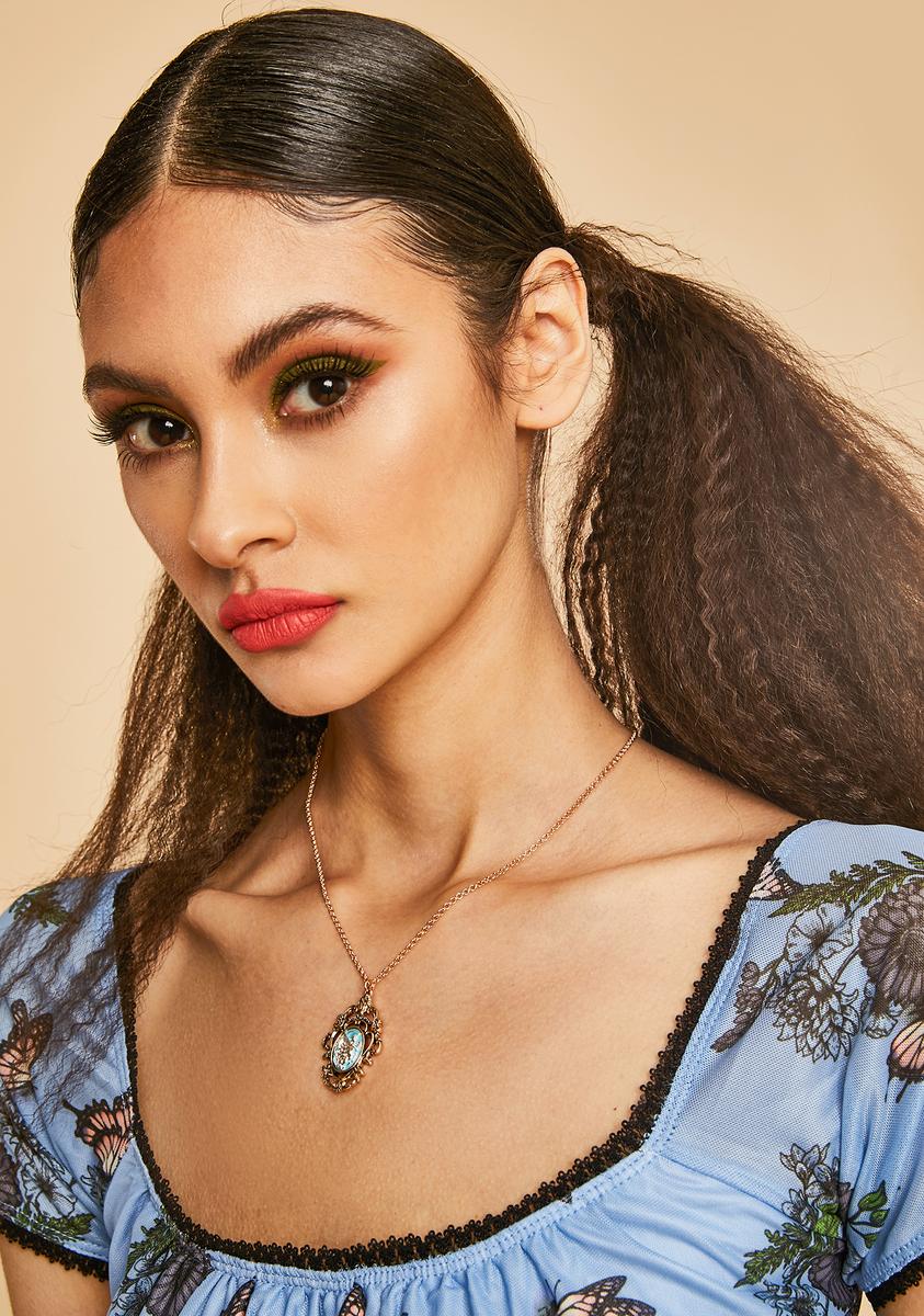 Cupid's Calling Frame Charm Necklace