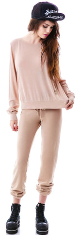Essentials Baggy Beach Jumper - Light Brown