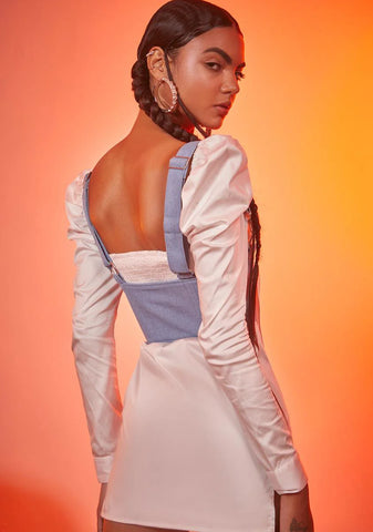 Not Your Damsel Corset Mini Dress
