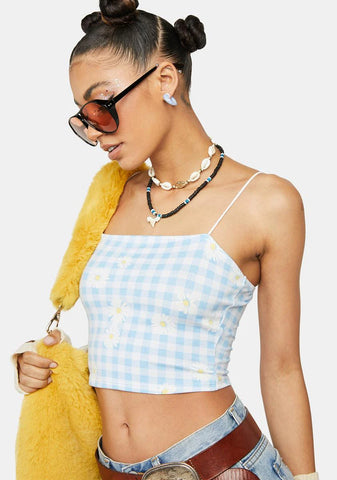 Cornflower Get Your Fix Crop Top