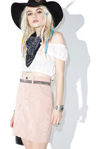 Bae Pink Broom Skirt