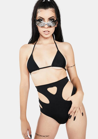 High Waist Cut Out Shorts