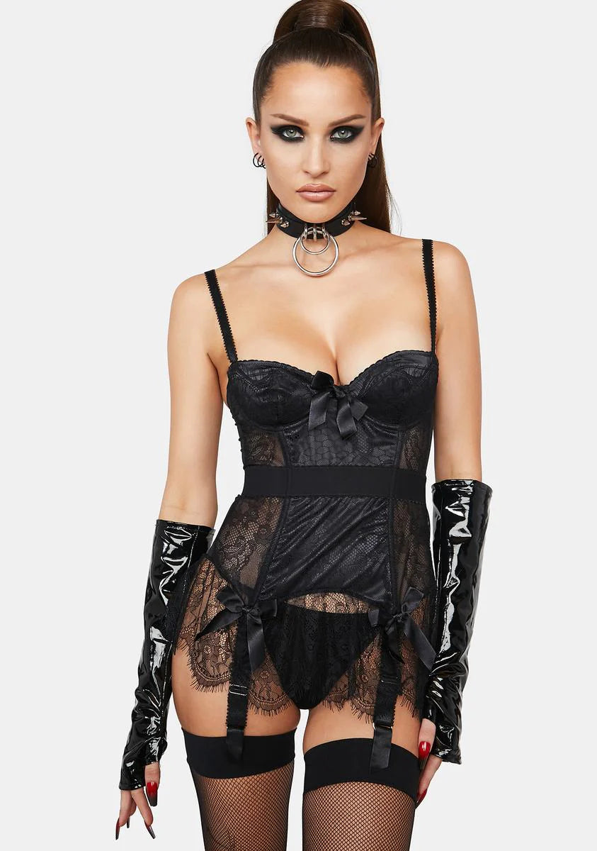 X Bettie Page Night Tempest Basque