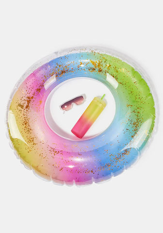 The Sweet Life Rainbow Pool Tube