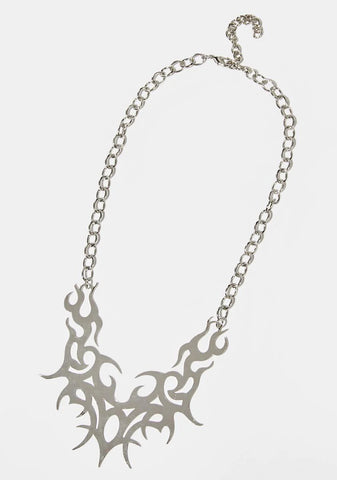 Marked In Flames Chain Necklace
