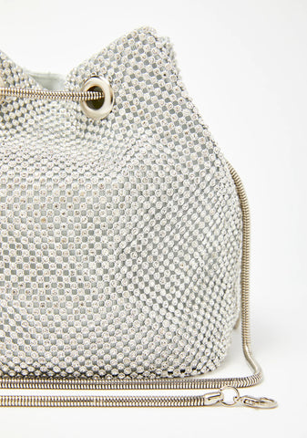 Chrome Bling Empress Bucket Bag