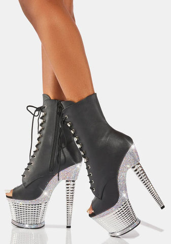 Spectator-1021 Rhinestone Stiletto Boots