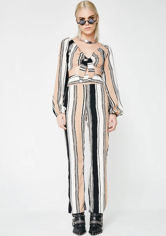 Planning My Takeover Striped Trousers