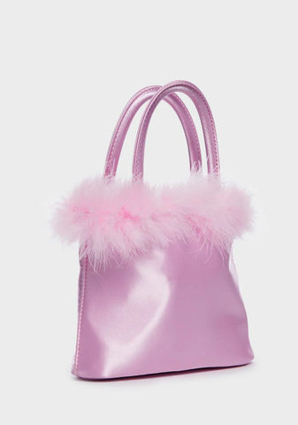 Naughty Queen Marabou Handbag