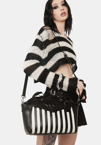 Another Lost Soul Striped Handbag